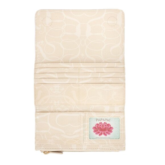 NEW NWT PAPAYA "Fearless"  Trifold Wallet   Great Gift!   Vegan Leather - Picture 3 of 5